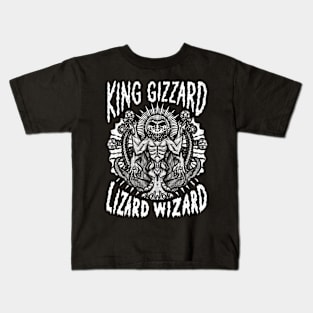 The King Gizard And Wizard Lizard Kids T-Shirt